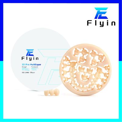 3D Pro Wielowarstwowy Zirkonia Block CAD CAM Zirkonia Ceramic Blocks Materiały stomatologiczne