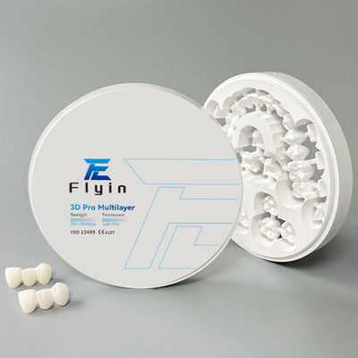 Laboratorium stomatologiczne Cad Cam Zirconia Blocks 3D Pro Multilayer Pre Shaded For Open System